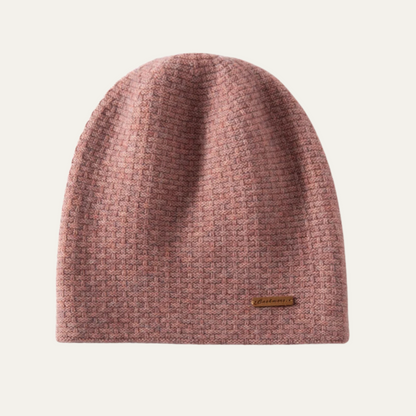 Men’s Minimalist Knit Beanie with Patch Detail