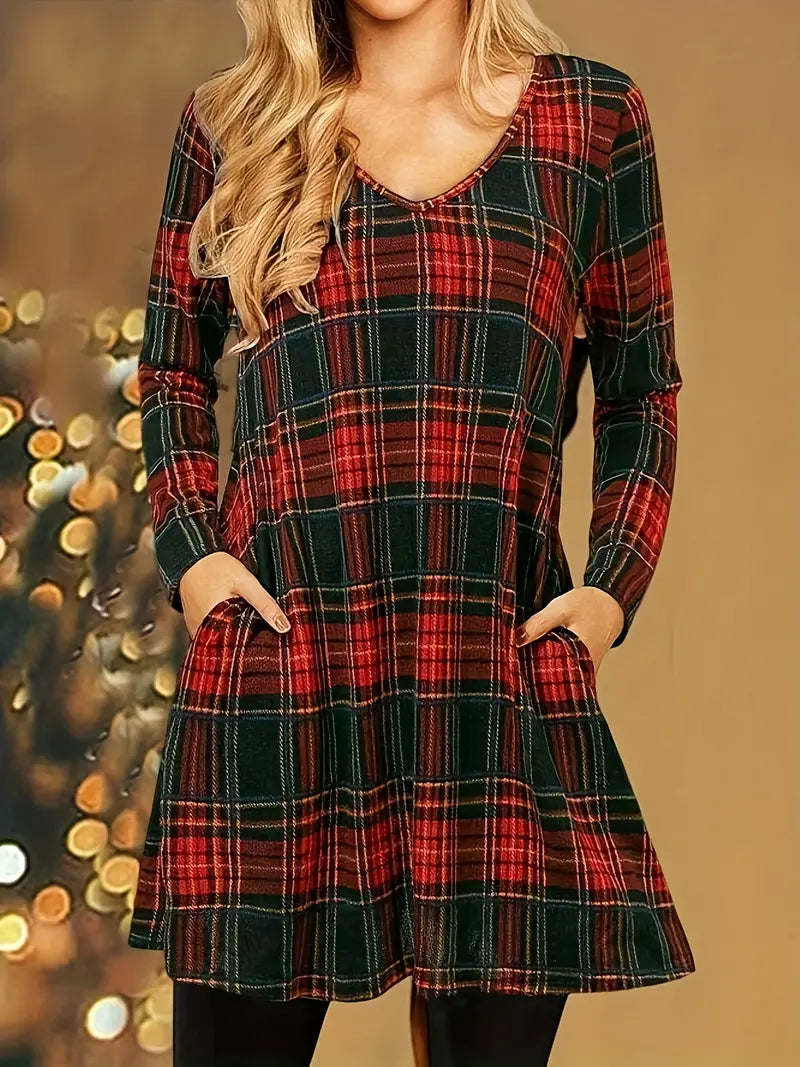 Casual Lightweight V-Neck Sundress for Women - BritishElegance