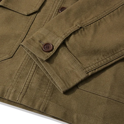 The Orbetello Men's Heavy Cotton Workwear Jacket with Multi Pockets