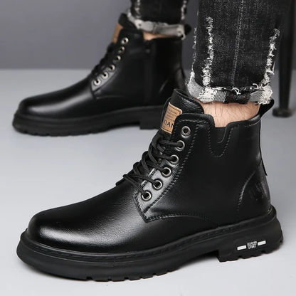 The Cambridge Men’s Leather Lace Up Ankle Work Boots