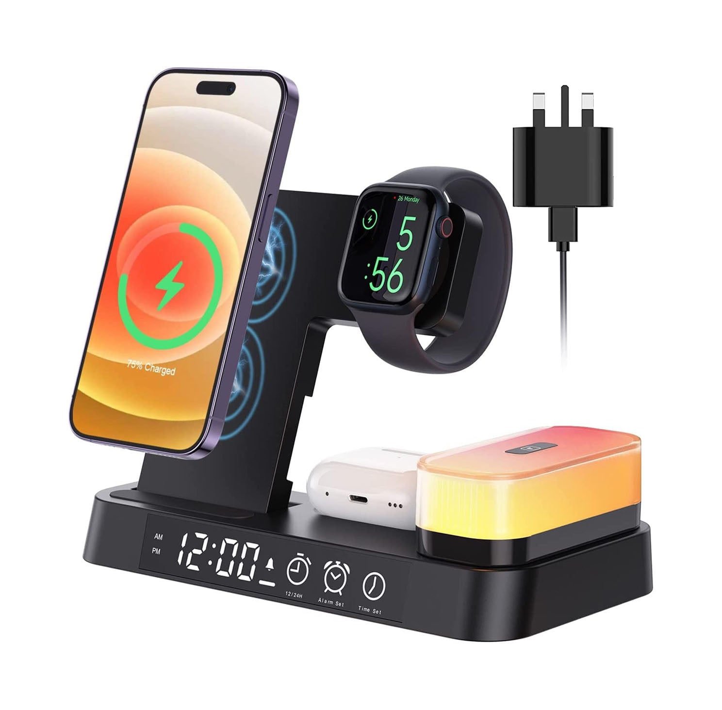 Multi-Function Wireless Charging Desk Lamp Station - BritishElegance