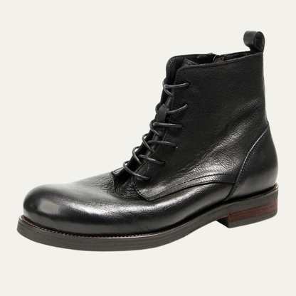 The St Davids Men's Leather Retro Casual Lace Up Boots