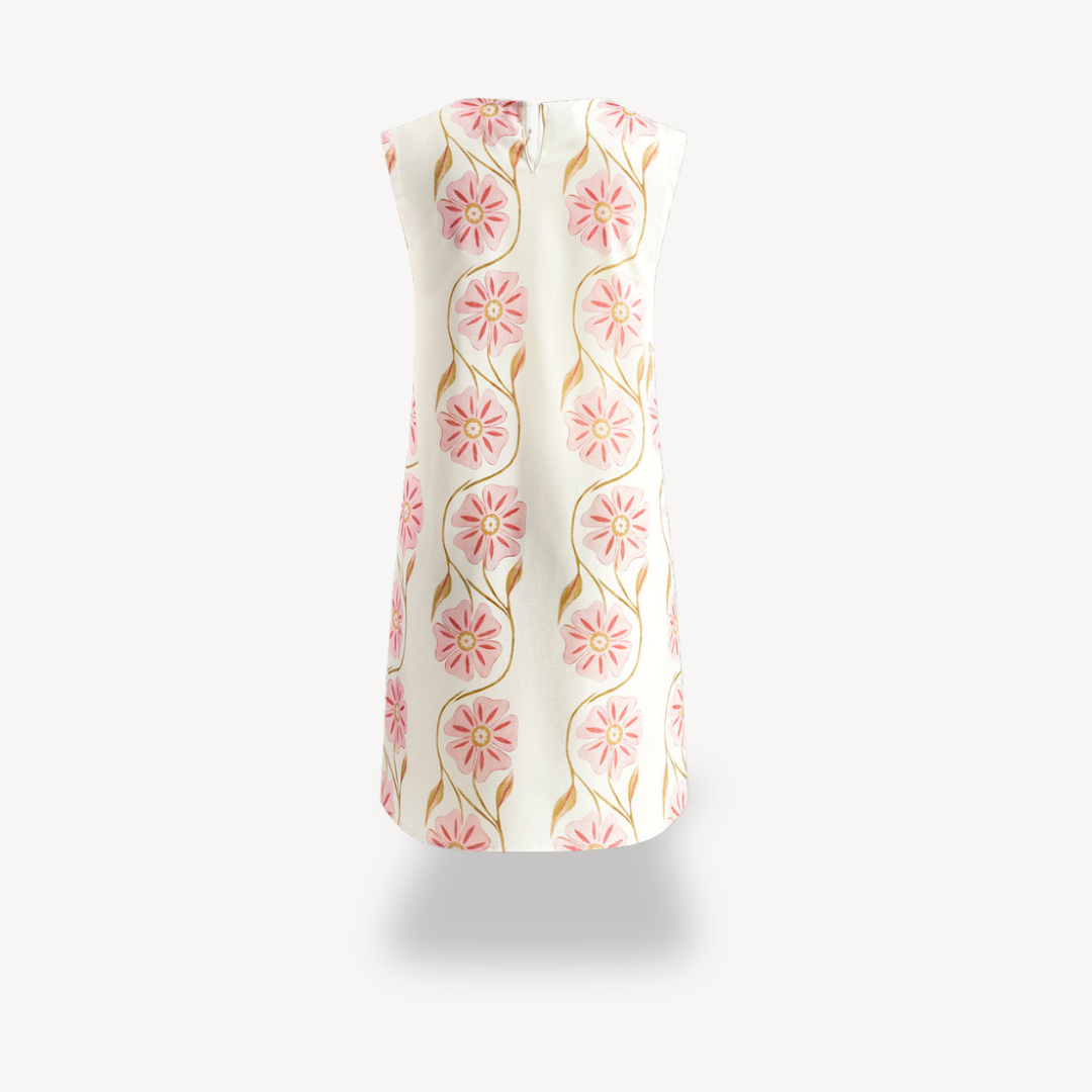 Women's Floral Print Sleeveless Dress