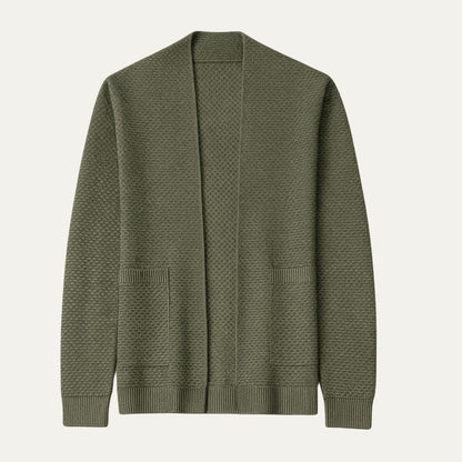 The Oslo Knit Cardigan – Men’s Open Front Casual Jumper