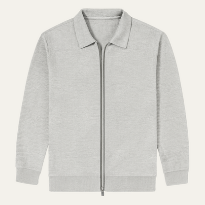 The Hampstead Men's Zip Up Lightweight Casual Knit Jacket