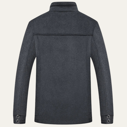 The Mayfair Elegant Wool Zip Jacket for Men