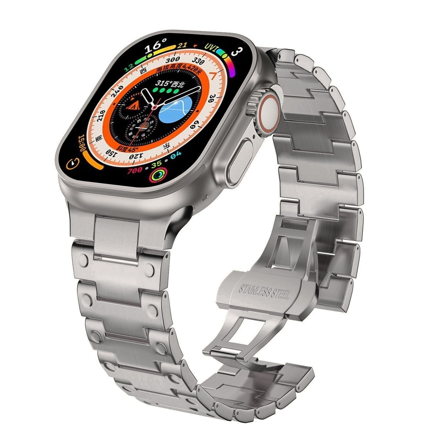 Stainless Steel Strap for Apple Watch - BritishElegance