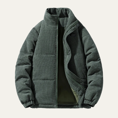 The Bolzano Men's Warm Padded Winte Corduroy Puffer Jacket