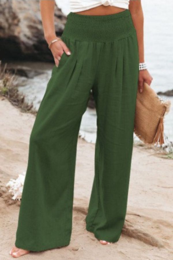 Comfortable High Waist Flowy Pants