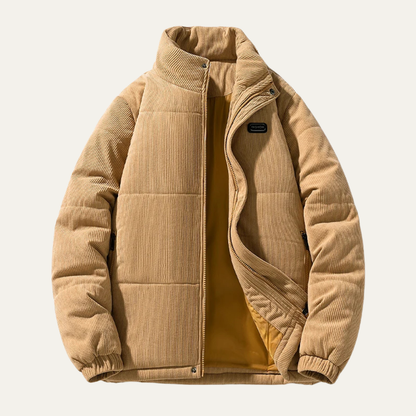 The Bolzano Men's Warm Padded Winte Corduroy Puffer Jacket
