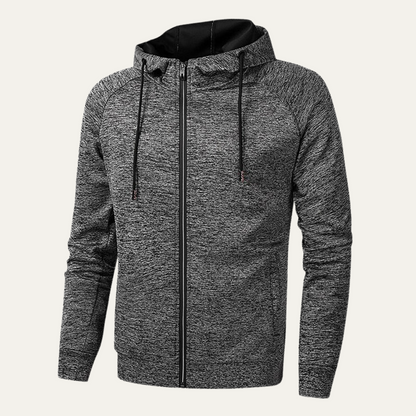 The Portstewart Men's Casual Hooded Zip Up Jacket