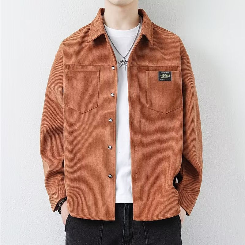 Casual Corduroy Jacket Black