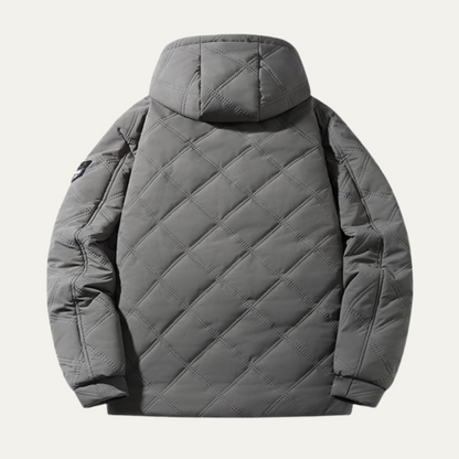 The Coatbridge Men's Winter Quilted Jacket with Fleece Lining