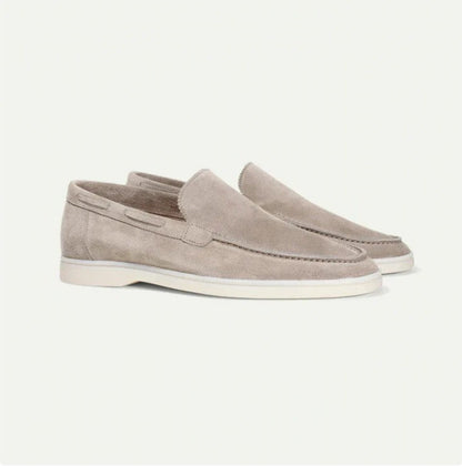 Matte Suede Slip-On Loafers