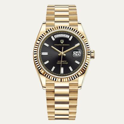 Men’s Automatic Watch with Fluted Bezel and Jubilee Bracelet