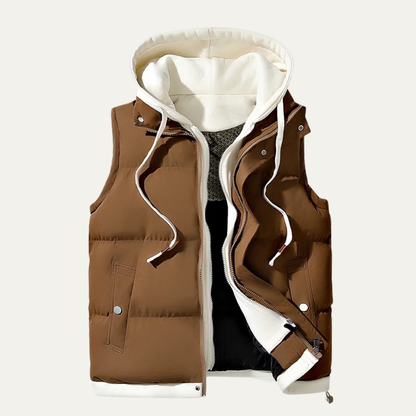 Men’s Full Zip Canvas Bomber Jacket with Spread Collar