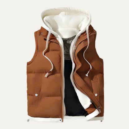 Men’s Full Zip Canvas Bomber Jacket with Spread Collar