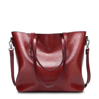Classic Faux Leather Tote Bag - Spacious and Stylish