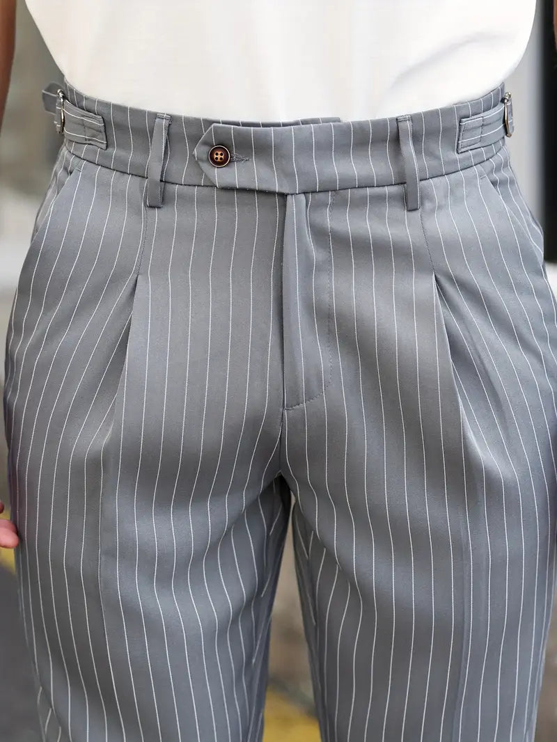 The Montrose Elegant Striped Trousers