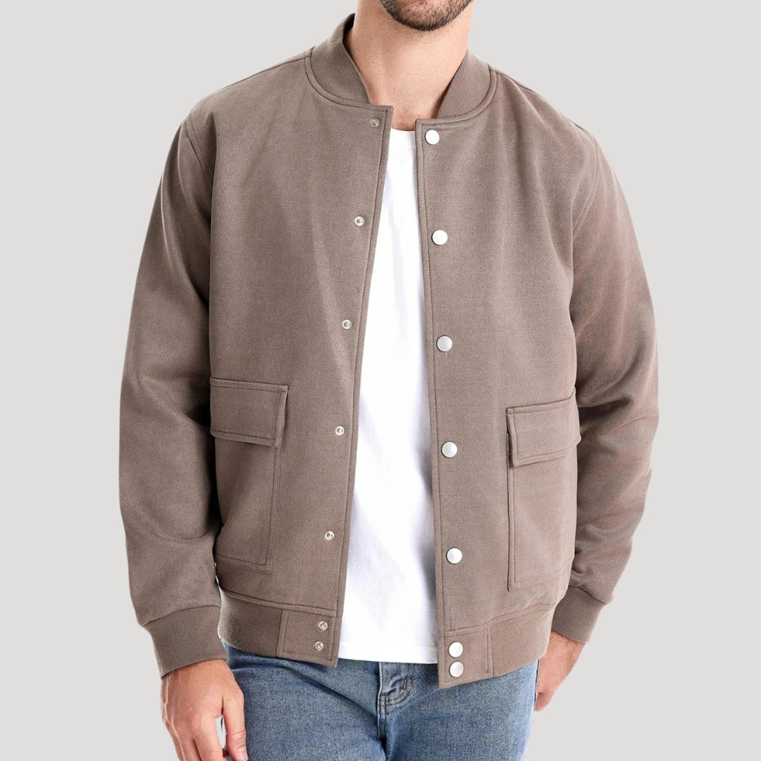 Slim Fit Lightweight Bomber Jacket - BritishElegance