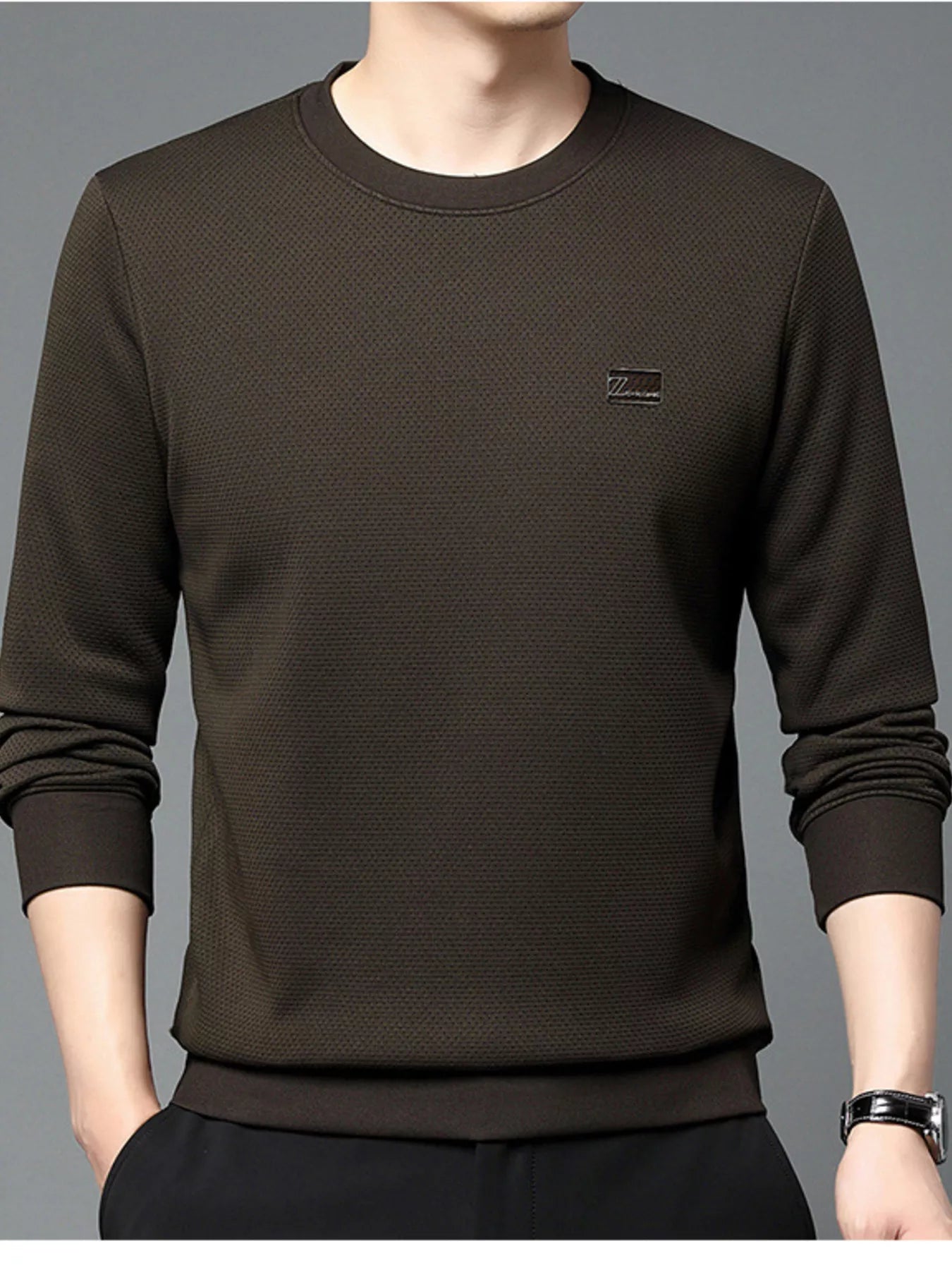 Men's XL Relaxed Fit Long Sleeve Tee Shirt