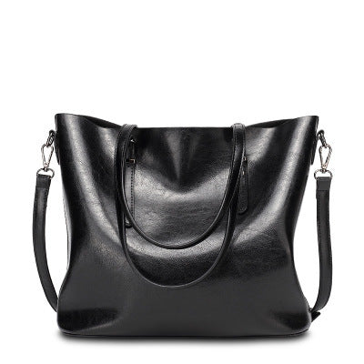 Classic Faux Leather Tote Bag - Spacious and Stylish