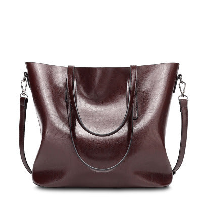 Classic Faux Leather Tote Bag - Spacious and Stylish