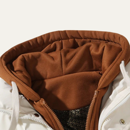 Men’s Full Zip Canvas Bomber Jacket with Spread Collar