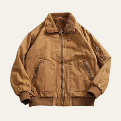 The San Candido Men's Fleece Lined Winter Bomber Cotton Jacket