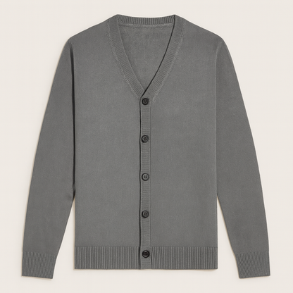 The Gloucester Men’s Trendy V Neck Lightweight Button Cardigan