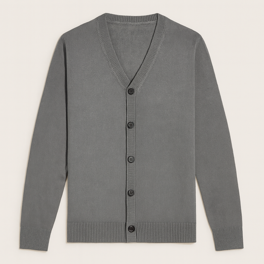 The Gloucester Men’s Trendy V Neck Lightweight Button Cardigan