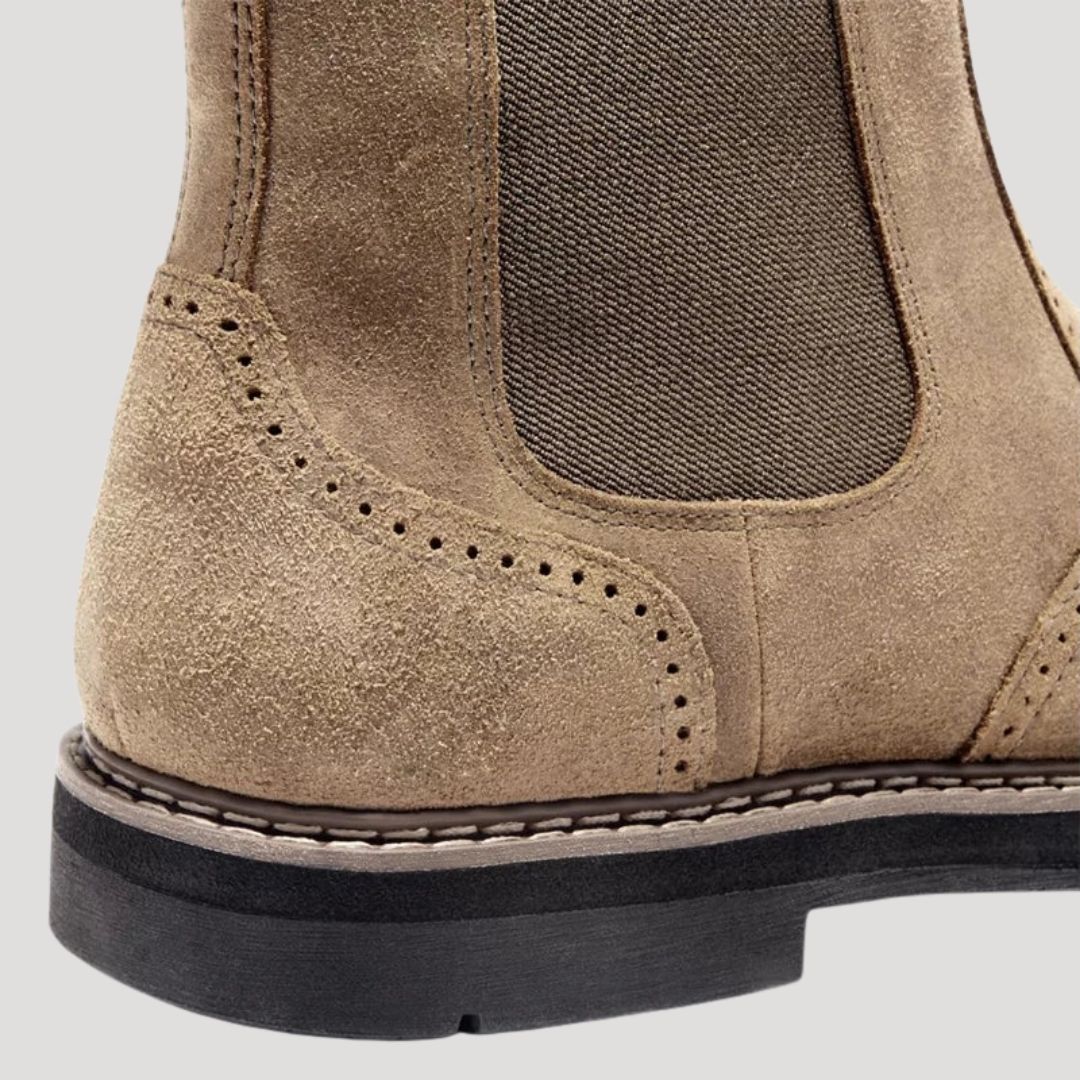 Men’s Hybrid Zipper Chelsea Leather Boots