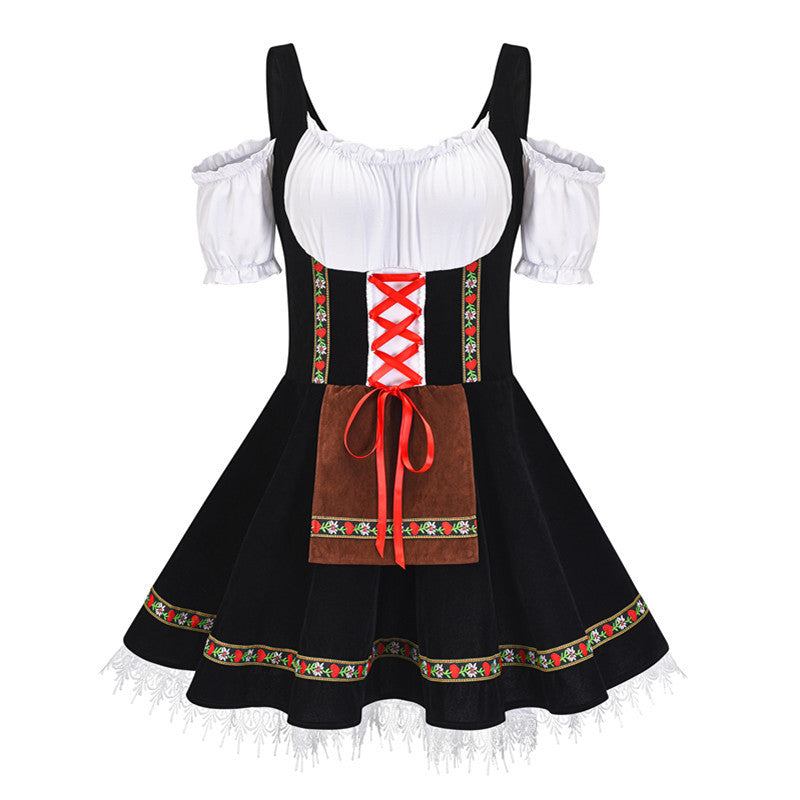 Plus Size Funny Beer Maiden Costume Dress
