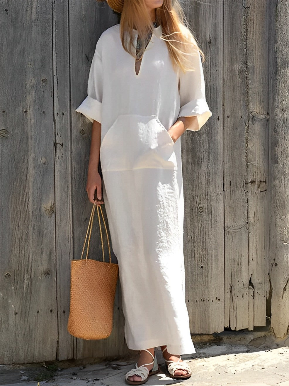 Chic Ladies Long Sundress for Warm Weather