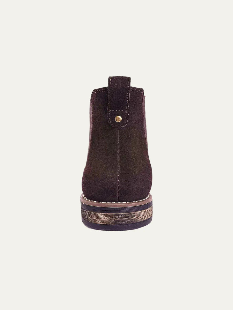 Men’s Rugged Casual Chelsea Boots with Thick Sole