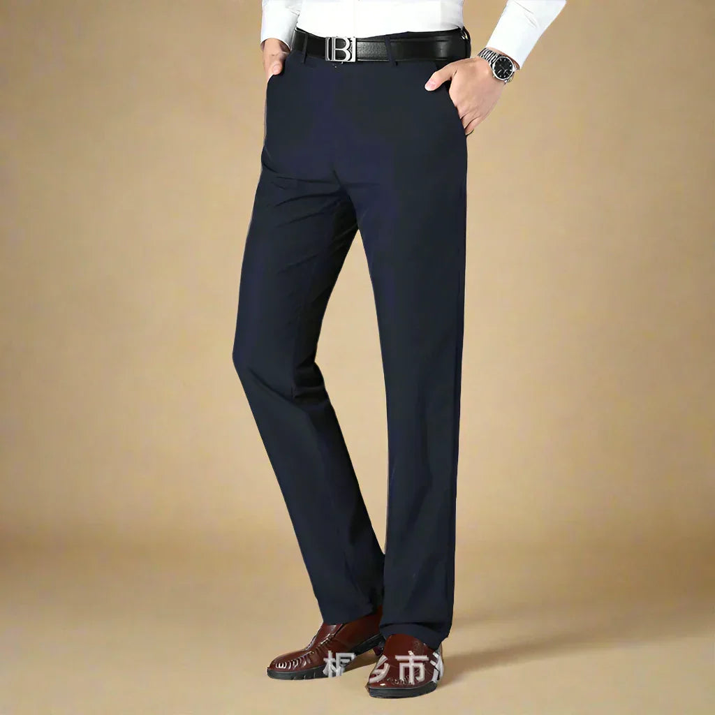 David Trousers | Non-iron casual smart trousers with stretch for men | Regular fit