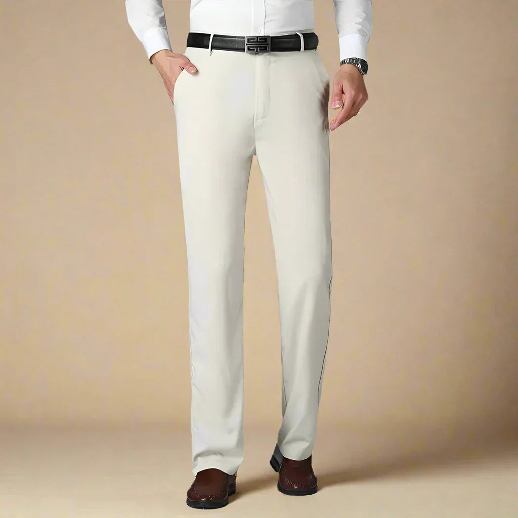 David Trousers | Non-iron casual smart trousers with stretch for men | Regular fit