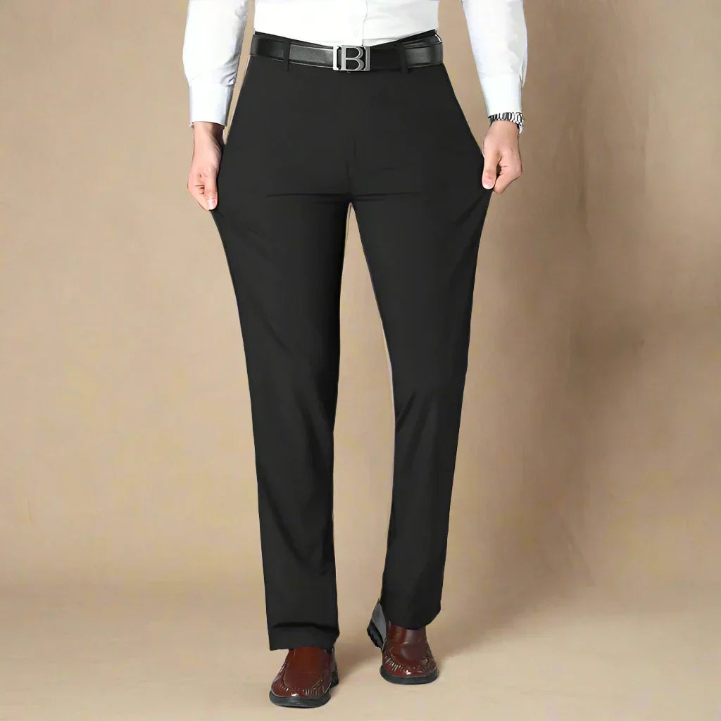 David Trousers | Non-iron casual smart trousers with stretch for men | Regular fit