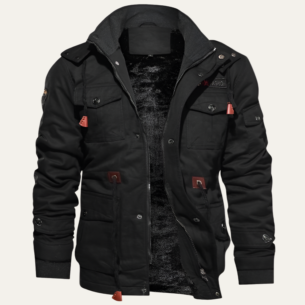 Men’s Fleece Fur Lined Cotton Jacket