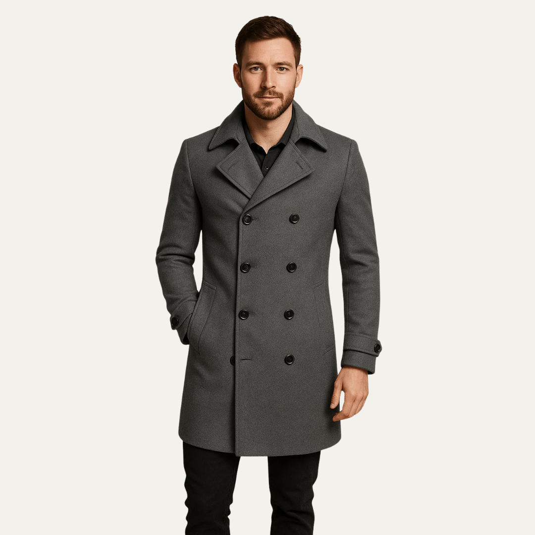 Men’s Classic Wool Blend Peacoat