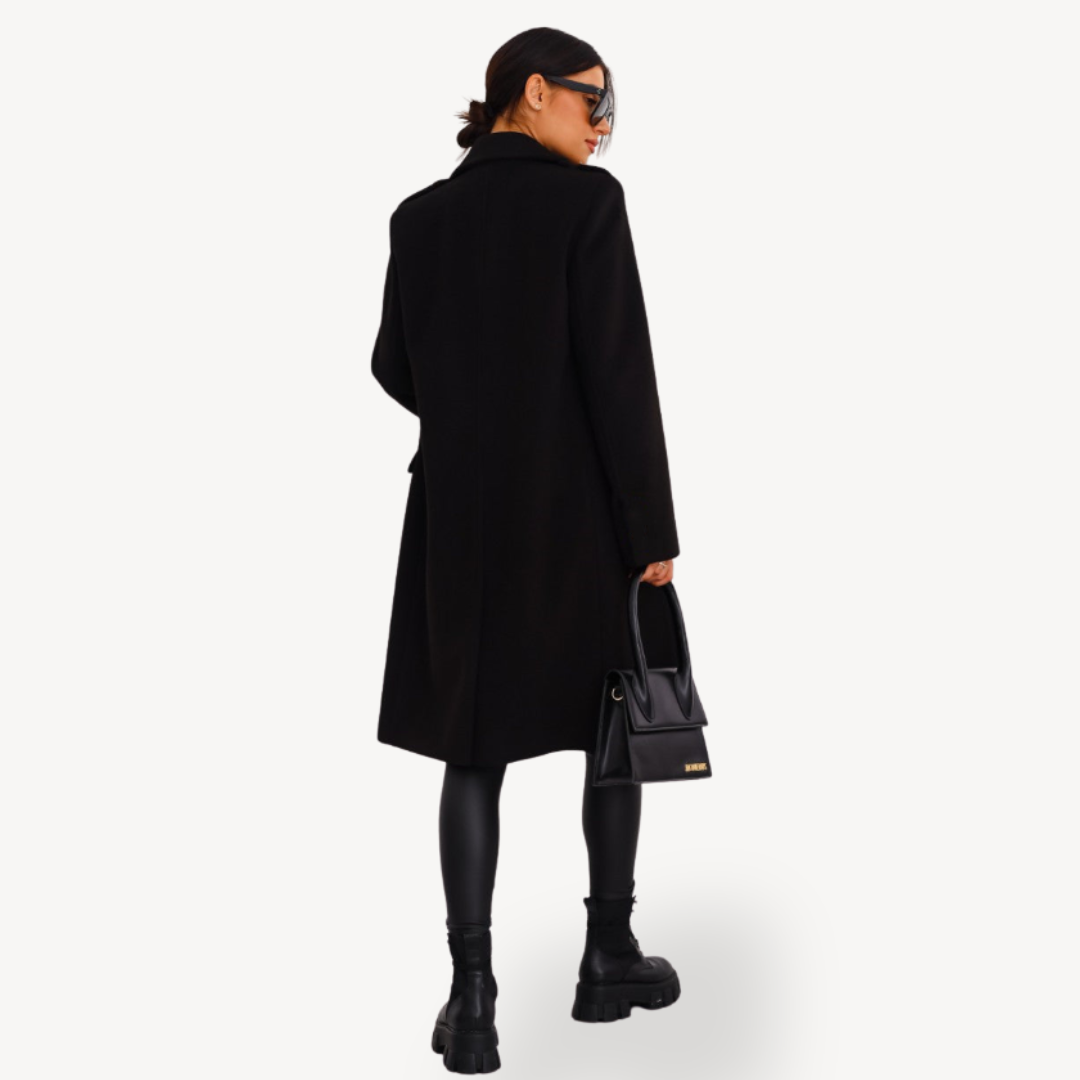 Women's Double-Breasted Wool Coat