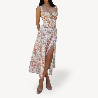 Women’s Floral Split Midi Dress