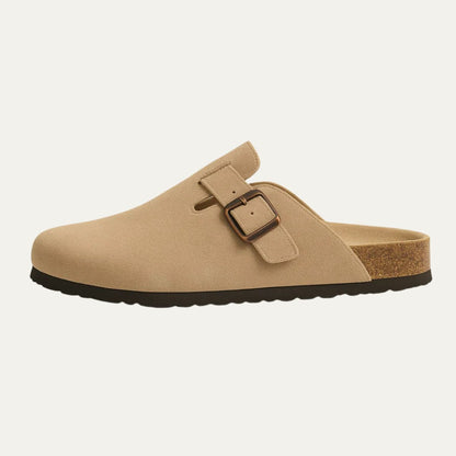 The Amalfi Beige Suede Moccasin Slipper for Men — Relaxed Old Money Style