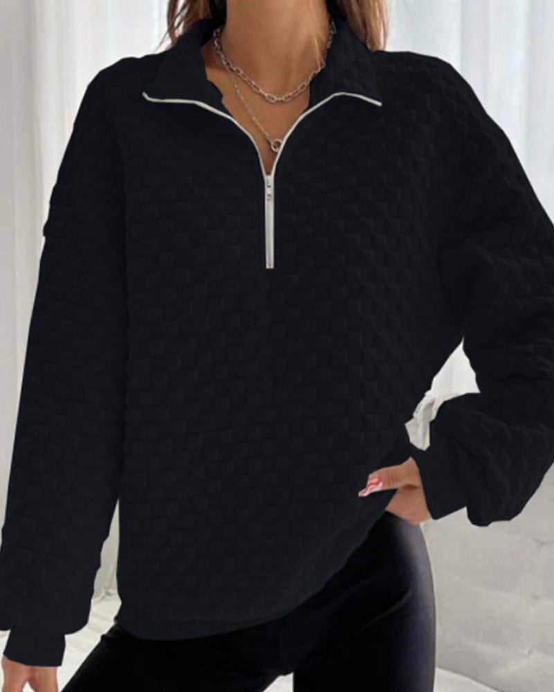 Warm Winter Zip Up Sweater
