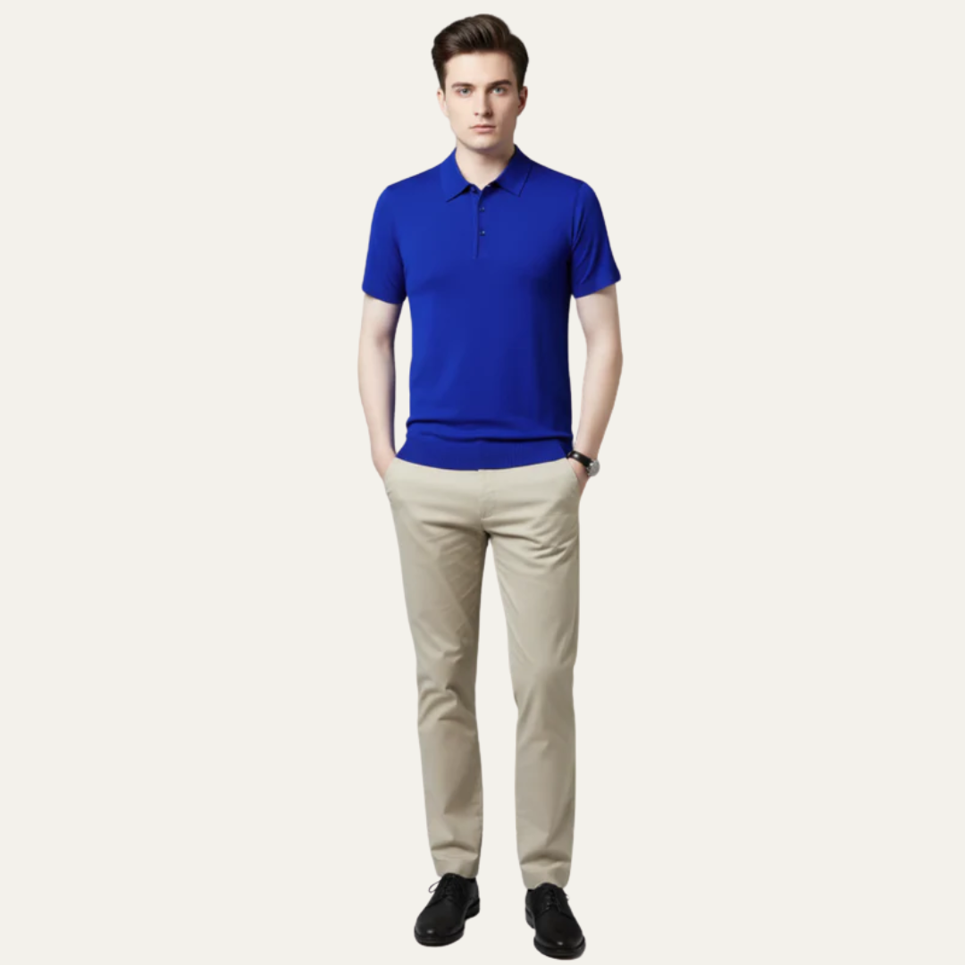 Men’s Refined Knit Polo Shirt