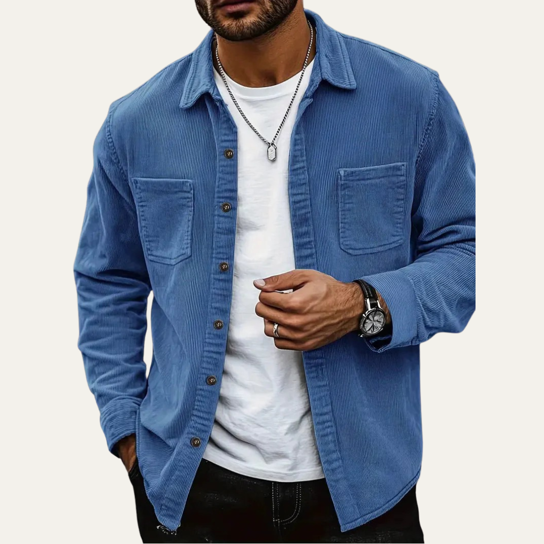 Men’s Textured Corduroy Shacket