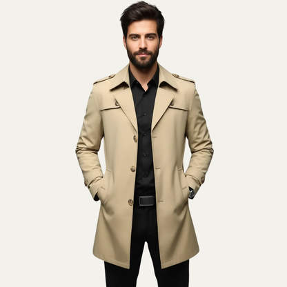 Men’s Classic Short Trench Coat