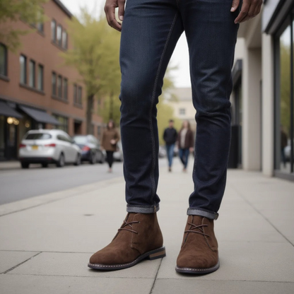 The Hammersmith Men’s Classic Lace Up Brown Suede Boots