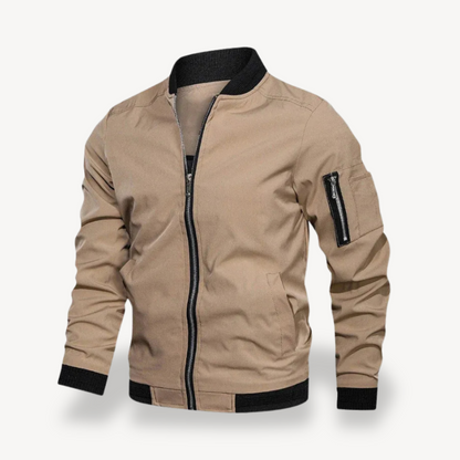 Men's Lightweight Polyester Bomber Jacket