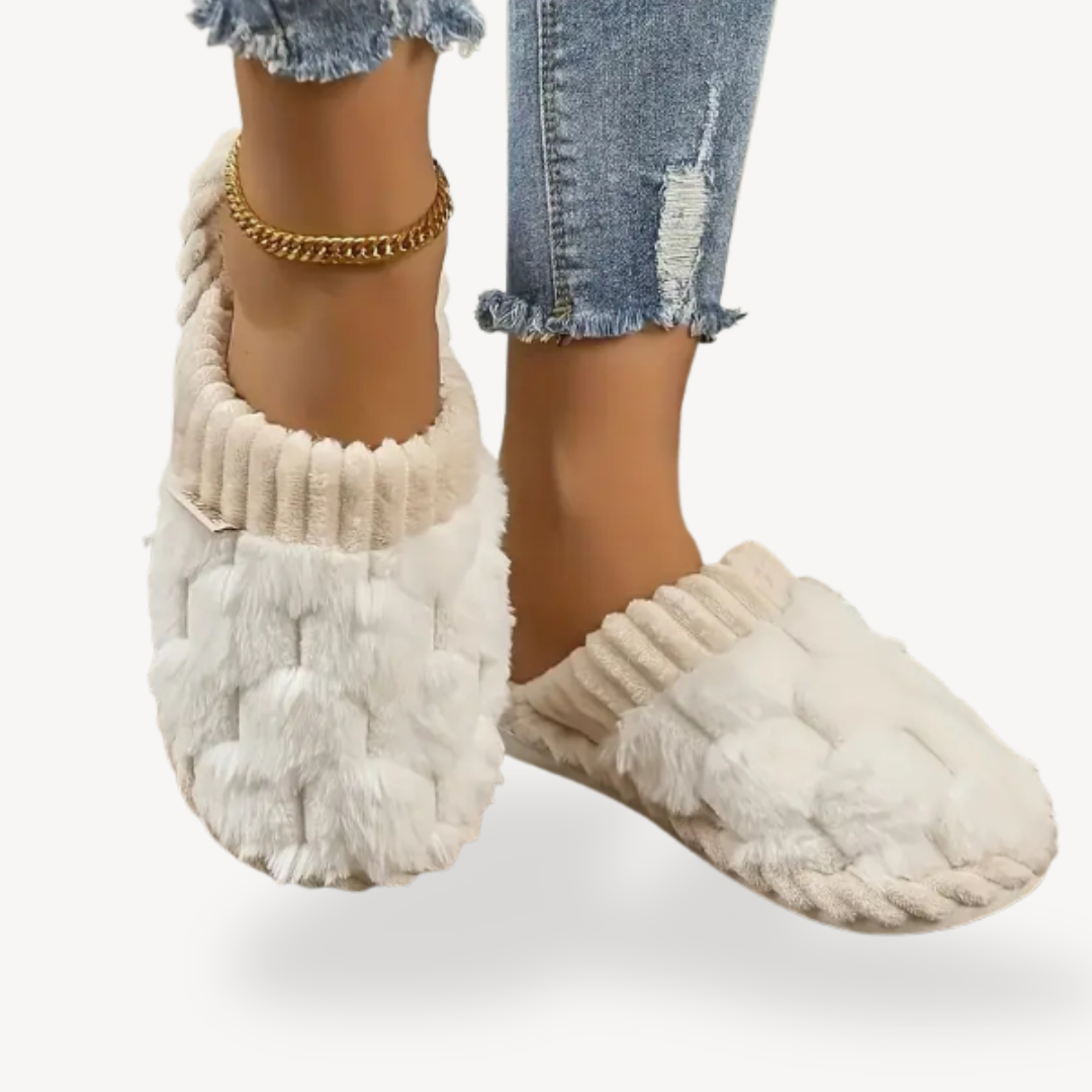 Women's Orthopedic Fluffy Cushioned Indoor Slippers